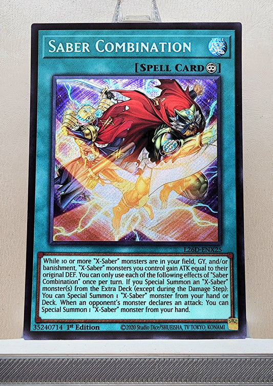 Yugioh! 1x Saber Combination (L26D - Secret Rare) 1st Edition