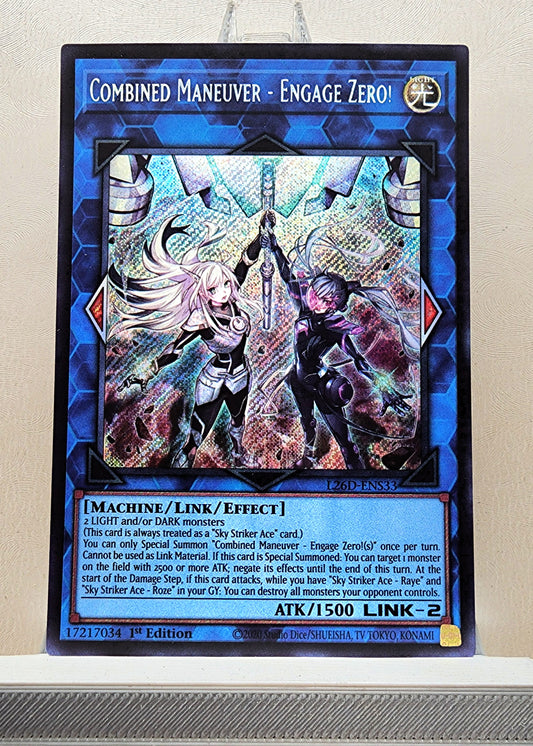 Yugioh! 1x Combined Maneuver - Engage Zero! (L26D - Secret Rare) 1st Edition