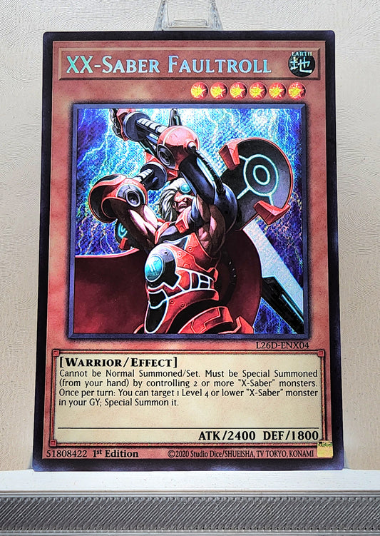 Yugioh! 1x XX-Saber Faultroll (L26D - Secret Rare) 1st Edition