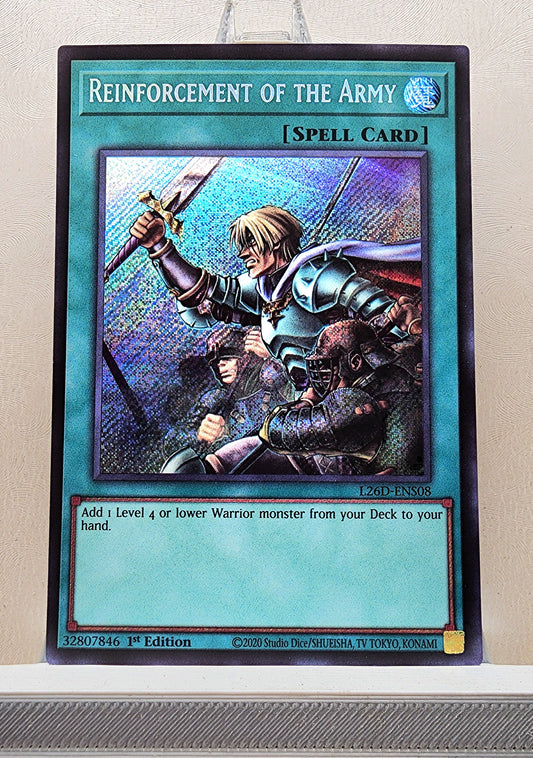 Yugioh! 1x Reinforcement of the Army (L26D - Secret Rare) 1st Edition