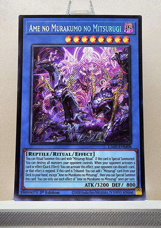 Yugioh! 1x Ame no Murakumo no Mitsurugi (L26D - Secret Rare) 1st Edition