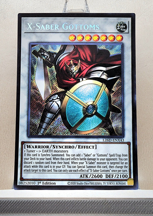 Yugioh! 1x X-Saber Gottoms (L26D - Secret Rare) 1st Edition
