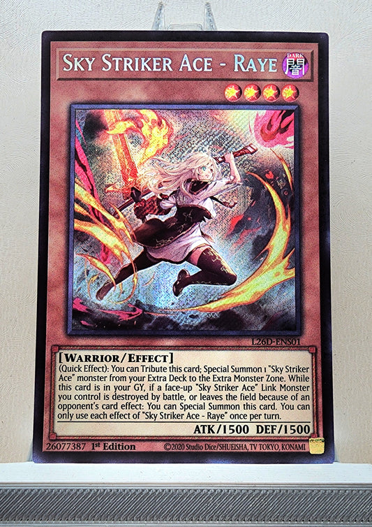 Yugioh! 1x Sky Striker Ace - Raye Alt Art (L26D - Secret Rare) 1st Edition