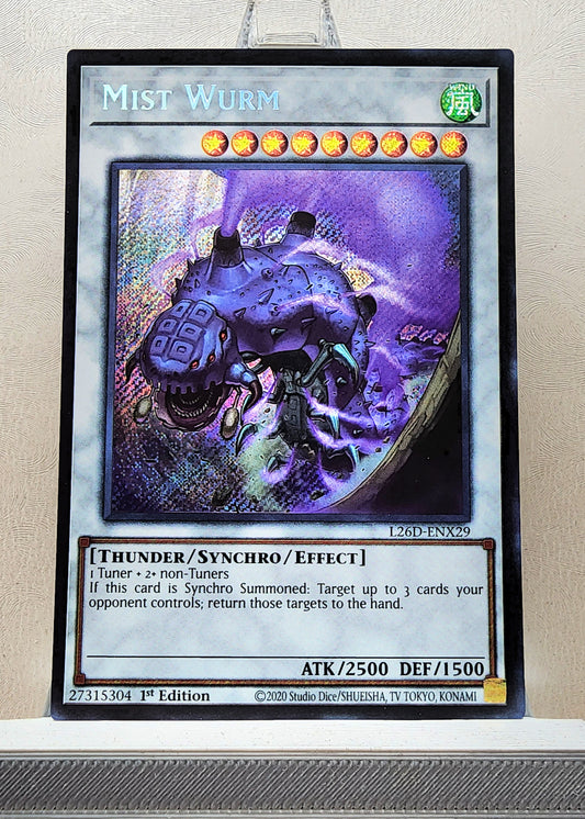 Yugioh! 1x Mist Wurm (L26D - Secret Rare) 1st Edition