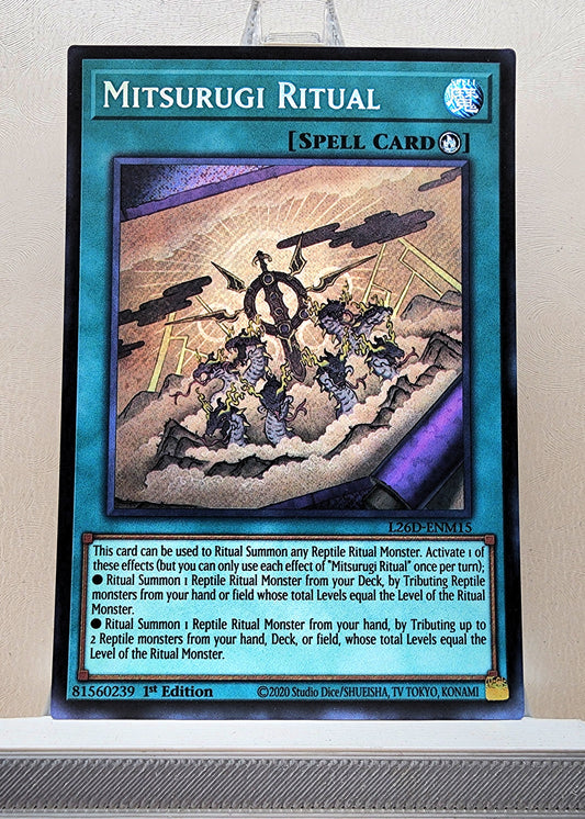 Yugioh! 1x Mitsurugi Ritual (L26D - Secret Rare) 1st Edition