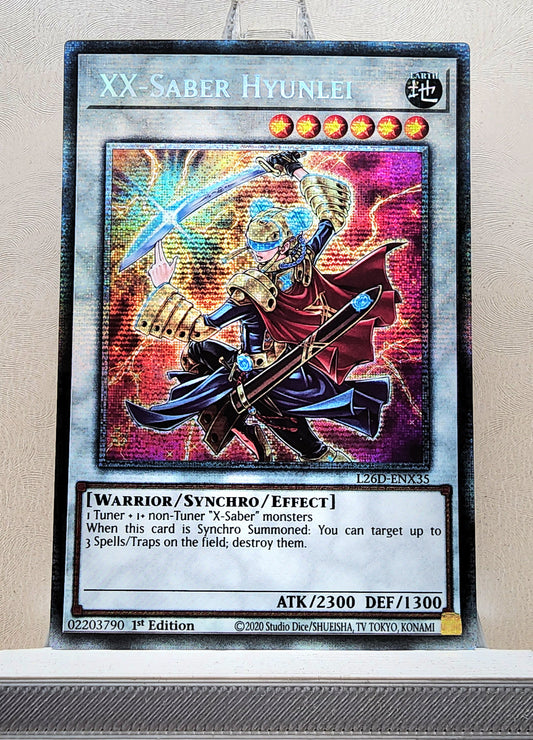 Yugioh! 1x XX-Saber Hyunlei (L26D - Starlight Rare) 1st Edition