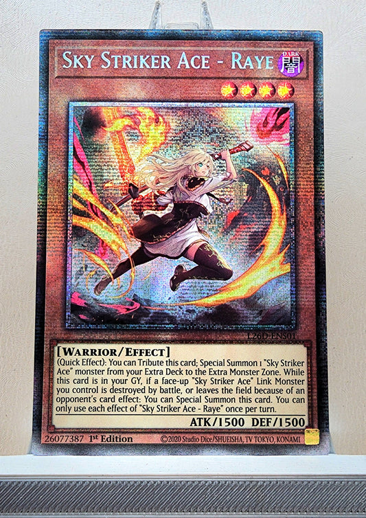 Yugioh! 1x Sky Striker Ace - Raye Alt Art (L26D - Starlight Rare) 1st Edition