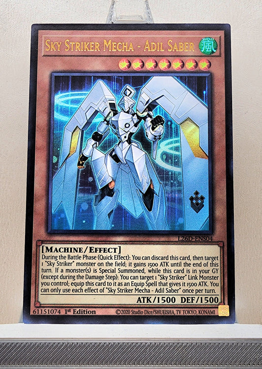 Yugioh! 1x Sky Striker Mecha - Adil Saber (L26D - Ultra Rare) 1st Edition