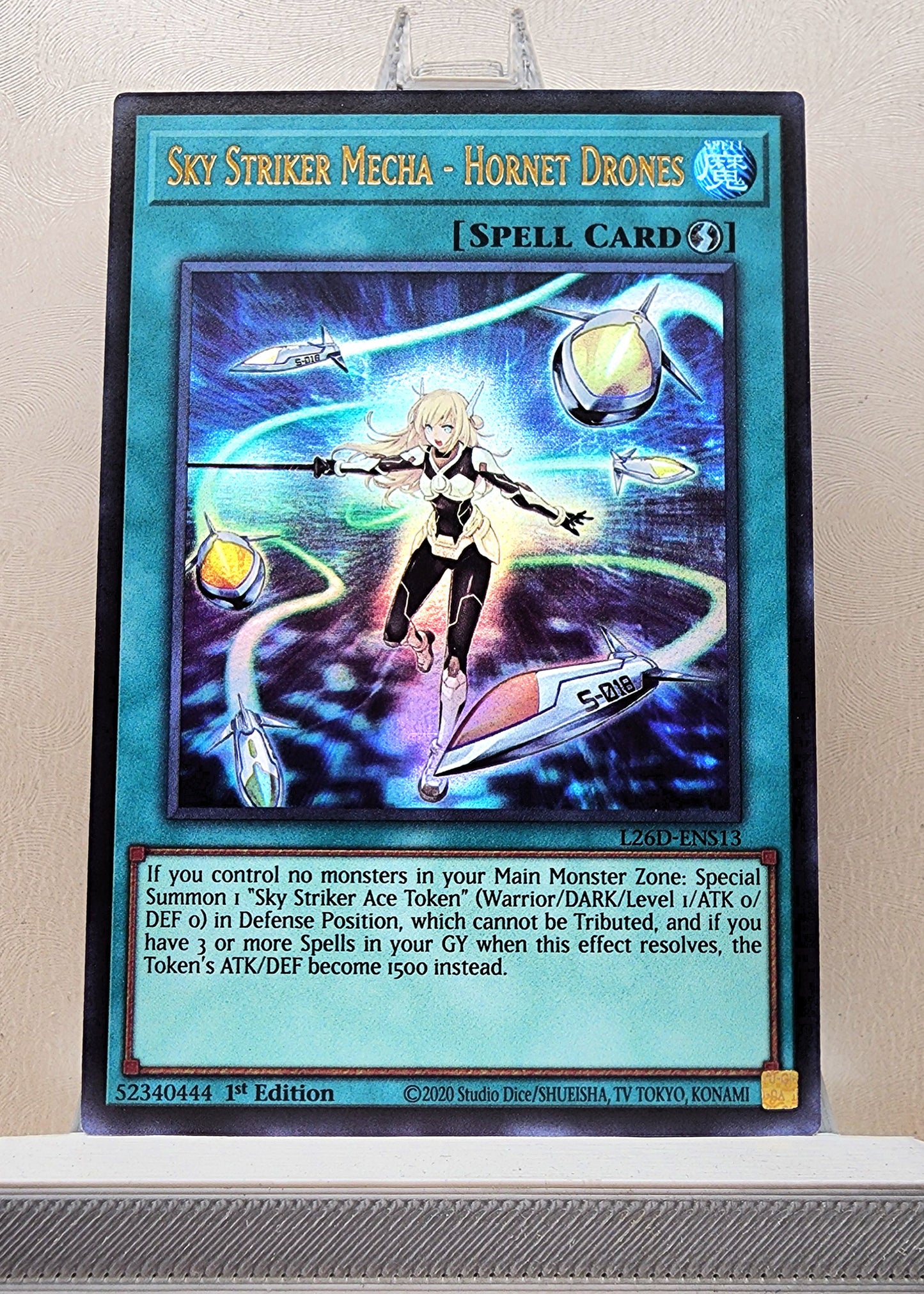 Yugioh! 1x Sky Striker Mecha - Hornet Drones (L26D - Ultra Rare) 1st Edition
