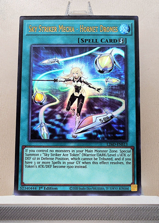 Yugioh! 1x Sky Striker Mecha - Hornet Drones (L26D - Ultra Rare) 1st Edition