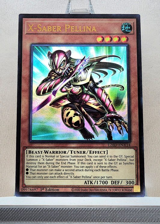 Yugioh! 1x X-Saber Pellina (L26D - Ultra Rare) 1st Edition