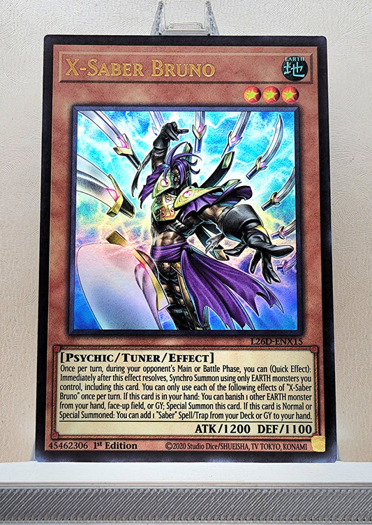 Yugioh! 1x X-Saber Bruno (L26D - Ultra Rare) 1st Edition