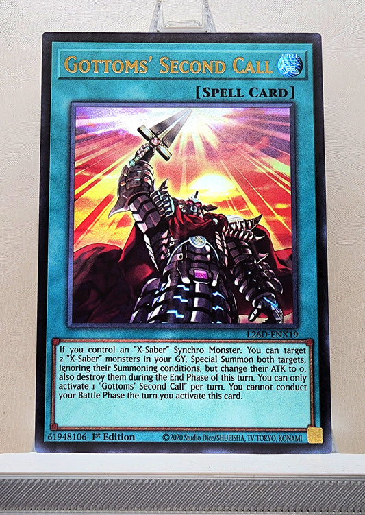 Yugioh! 1x Gottoms' Second Call (L26D - Ultra Rare) 1st Edition