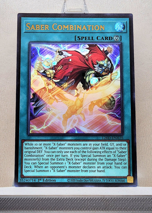 Yugioh! 1x Saber Combination (L26D - Ultra Rare) 1st Edition