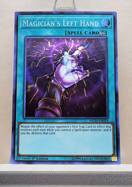 Yugioh! 1x Magician's Left Hand (INCH - Super Rare) 1st Edition