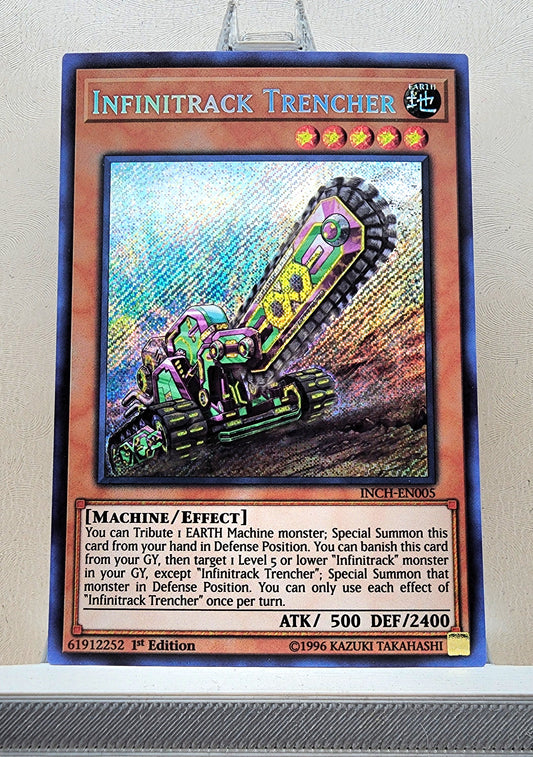 Yugioh! 1x Infinitrack Trencher (INCH - Secret Rare) 1st Edition