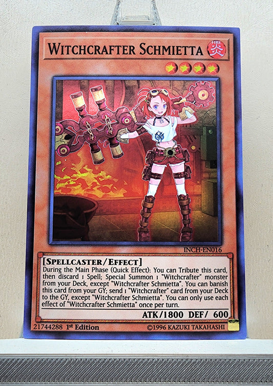 Yugioh! 1x Witchcrafter Schmietta (INCH - Super Rare) 1st Edition