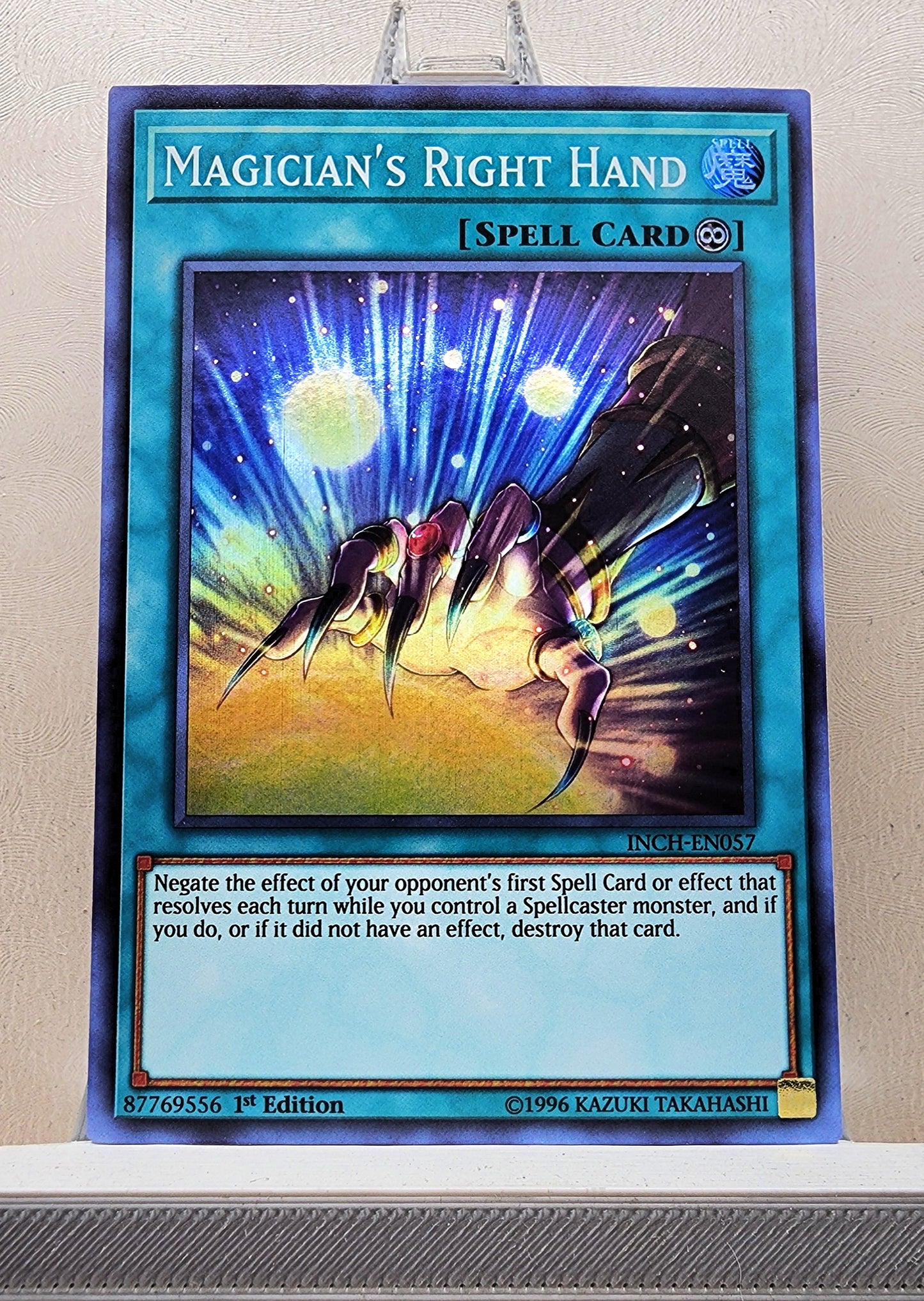 Yugioh! 1x Magician's Right Hand (INCH - Super Rare) 1st Edition