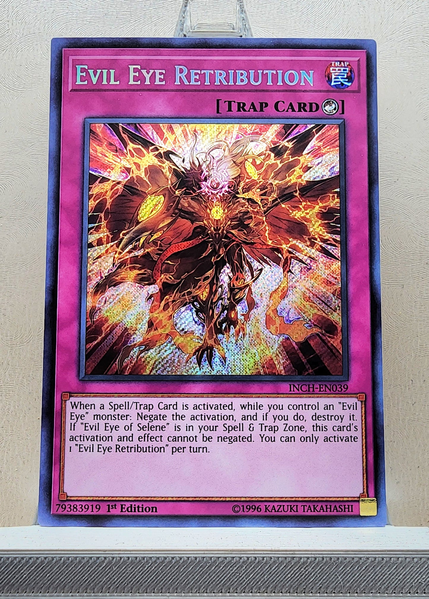 Yugioh! 1x Evil Eye Retribution (INCH - Secret Rare) 1st Edition