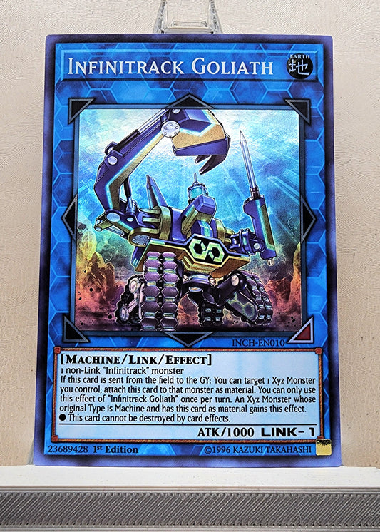 Yugioh! 1x Infinitrack Goliath (INCH - Super Rare) 1st Edition