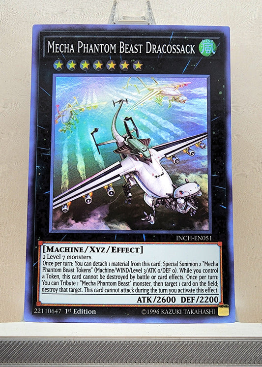 Yugioh! 1x Mecha Phantom Beast Dracossack (INCH - Super Rare) 1st Edition