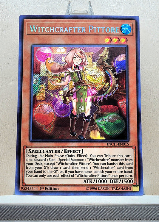 Yugioh! 1x Witchcrafter Pittore (INCH - Secret Rare) 1st Edition