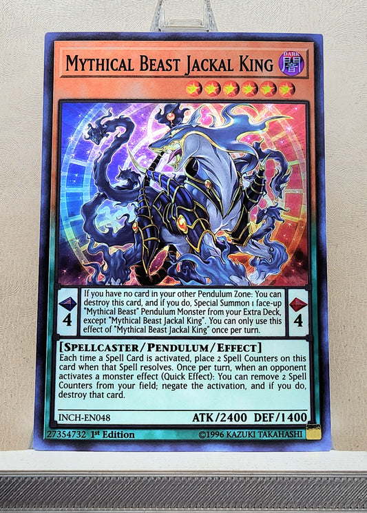 Yugioh! 1x Mythical Beast Jackal King (INCH - Super Rare) 1st Edition