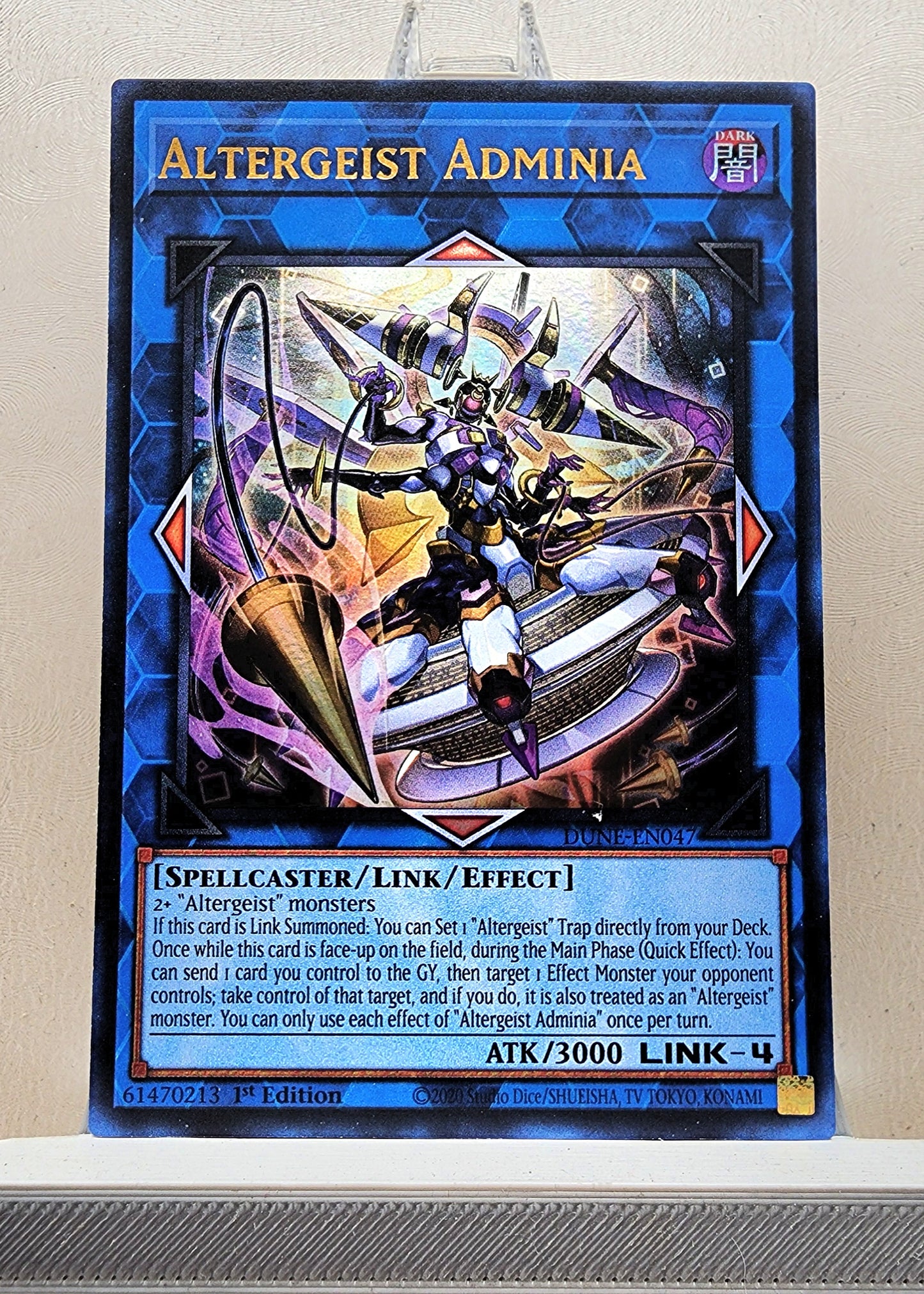 Yugioh! 1x Altergeist Adminia (DUNE - Ultra Rare) 1st Edition