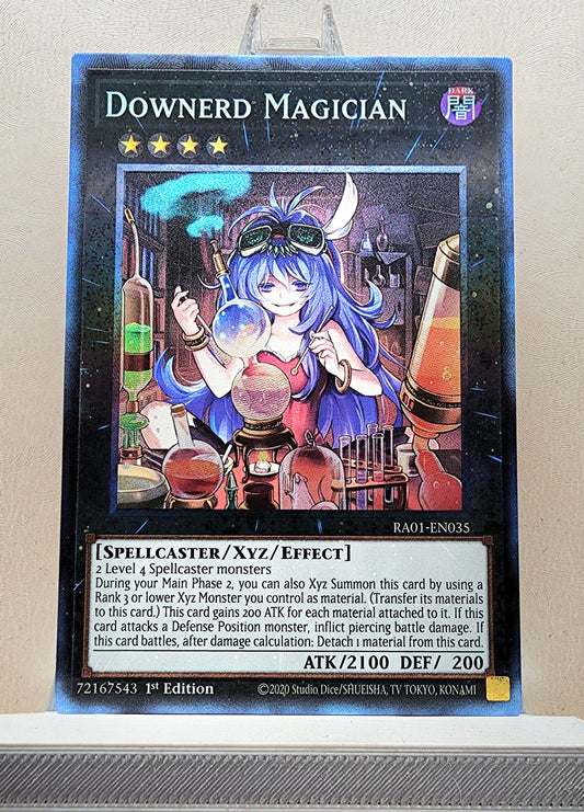 Yugioh! 1x Downerd Magician (RA01 - Prismatic Collectors Rare) 1st Edition