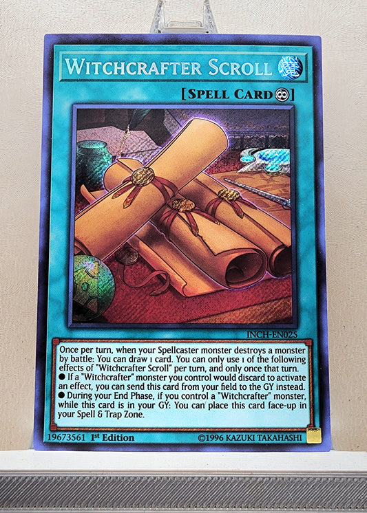 Yugioh! 1x Witchcrafter Scroll (INCH - Secret Rare) 1st Edition