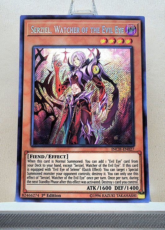 Yugioh! 1x Serziel, Watcher of the Evil Eye (INCH - Secret Rare) 1st Edition