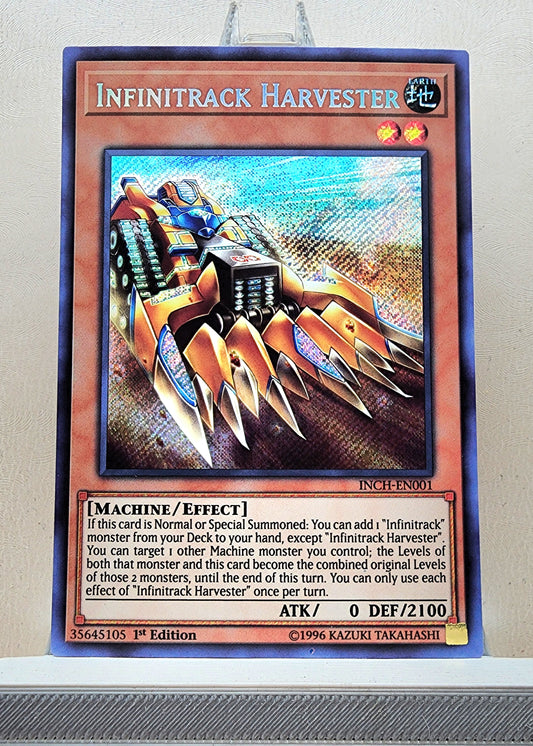 Yugioh! 1x Infinitrack Harvester (INCH - Secret Rare) 1st Edition