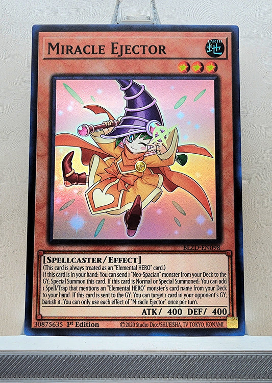 Yugioh! 1x Miracle Ejector (BLZD - Super Rare) 1st Edition