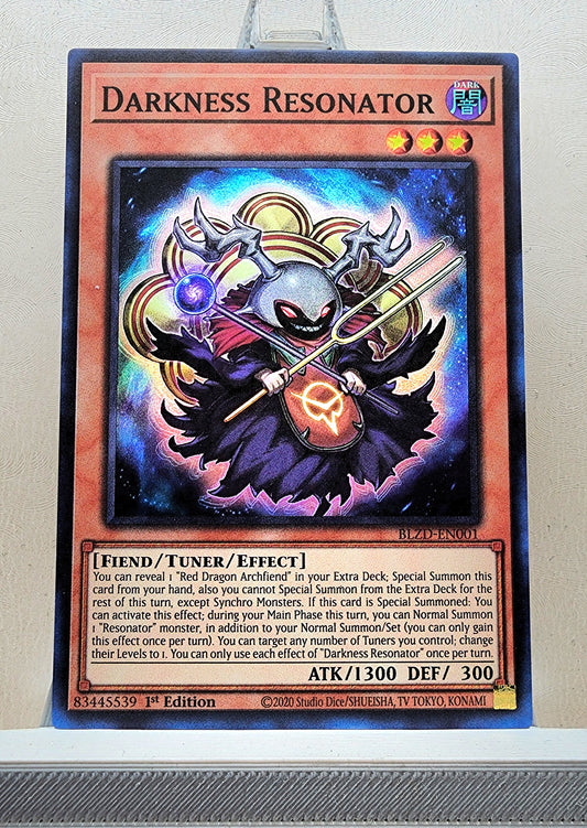 Yugioh! 1x Darkness Resonator (BLZD - Super Rare) 1st Edition