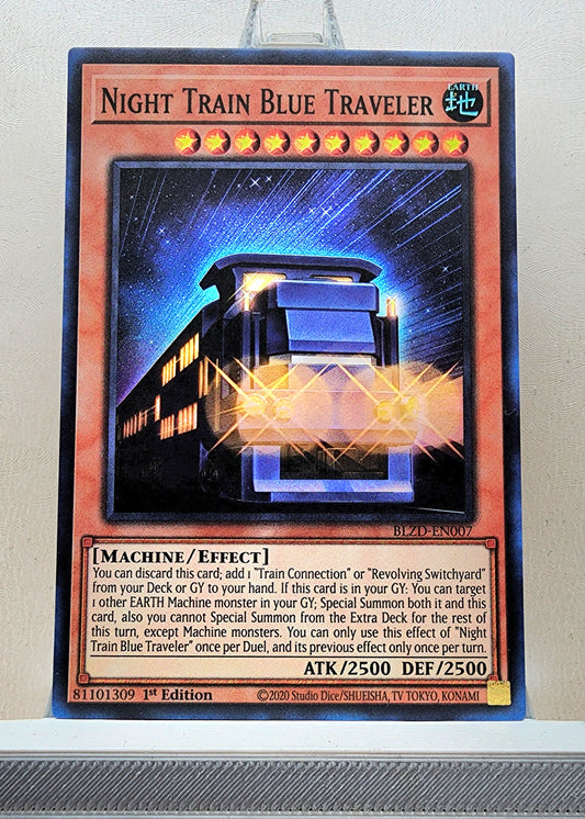Yugioh! 1x Night Train Blue Traveler (BLZD - Super Rare) 1st Edition