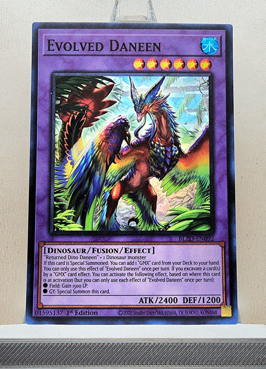 Yugioh! 1x Evolved Daneen (BLZD - Super Rare) 1st Edition