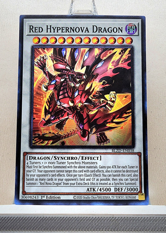 Yugioh! 1x Red Hypernova Dragon (BLZD - Super Rare) 1st Edition
