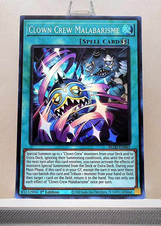 Yugioh! 1x Clown Crew Malabarisme (BLZD - Super Rare) 1st Edition