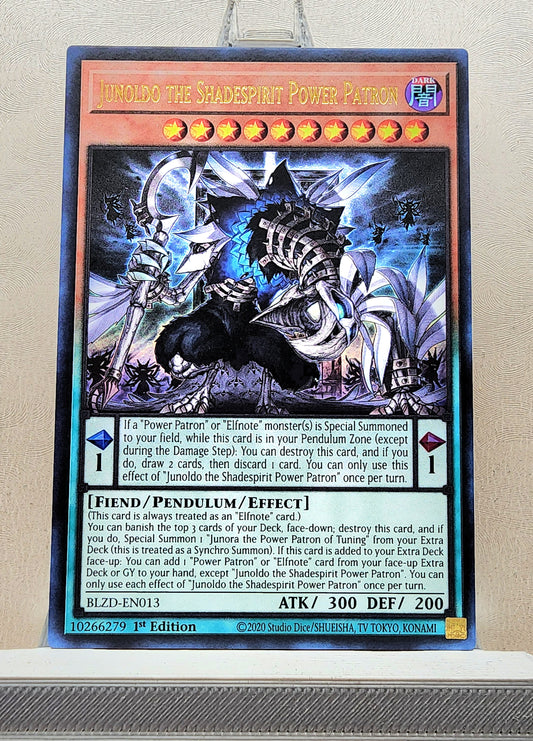 Yugioh! 1x Junoldo the Shadespirit Power Patron (BLZD - Ultra Rare) 1st Edition