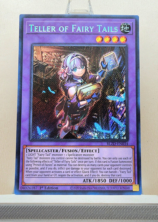 Yugioh! 1x Teller of Fairy Tails (BLZD - Secret Rare) 1st Edition