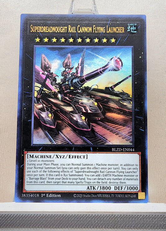 Yugioh! 1x Superdreadnought Rail Cannon Flying Launcher (BLZD - Ultra Rare) 1st Edition