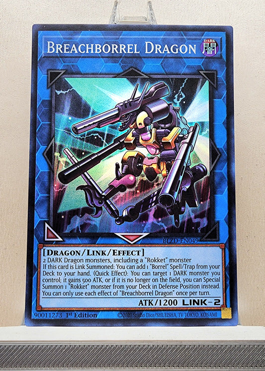 Yugioh! 1x Breachborrel Dragon (BLZD - Super Rare) 1st Edition