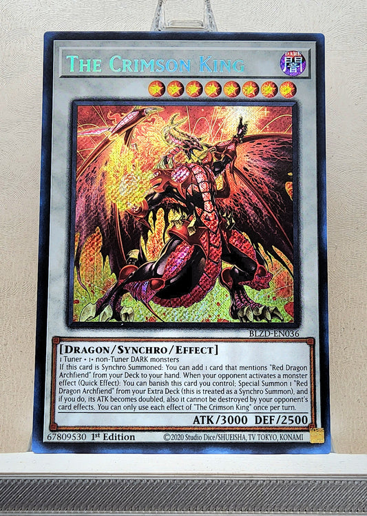Yugioh! 1x The Crimson King (BLZD - Secret Rare) 1st Edition