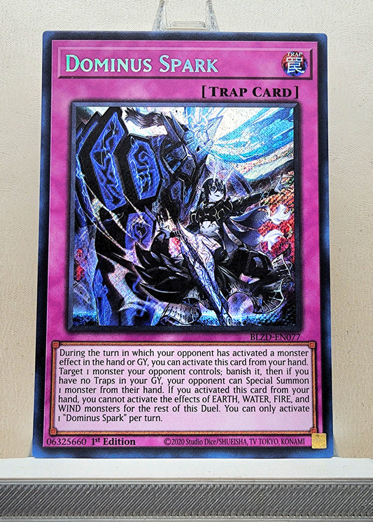 Yugioh! 1x Dominus Spark (BLZD - Secret Rare) 1st Edition