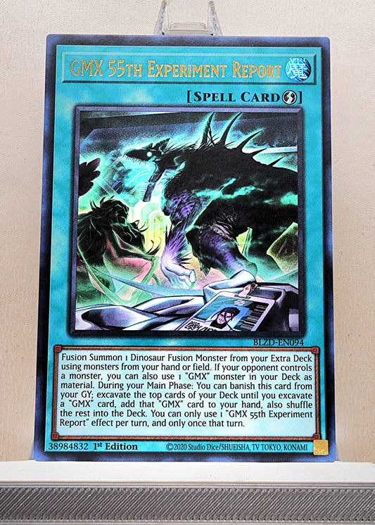 Yugioh! 1x GMX 55th Experiment Report (BLZD - Ultra Rare) 1st Edition
