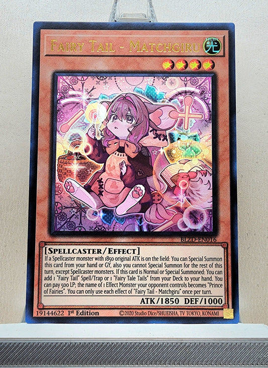 Yugioh! 1x Fairy Tail - Matchgiru (BLZD - Ultra Rare) 1st Edition