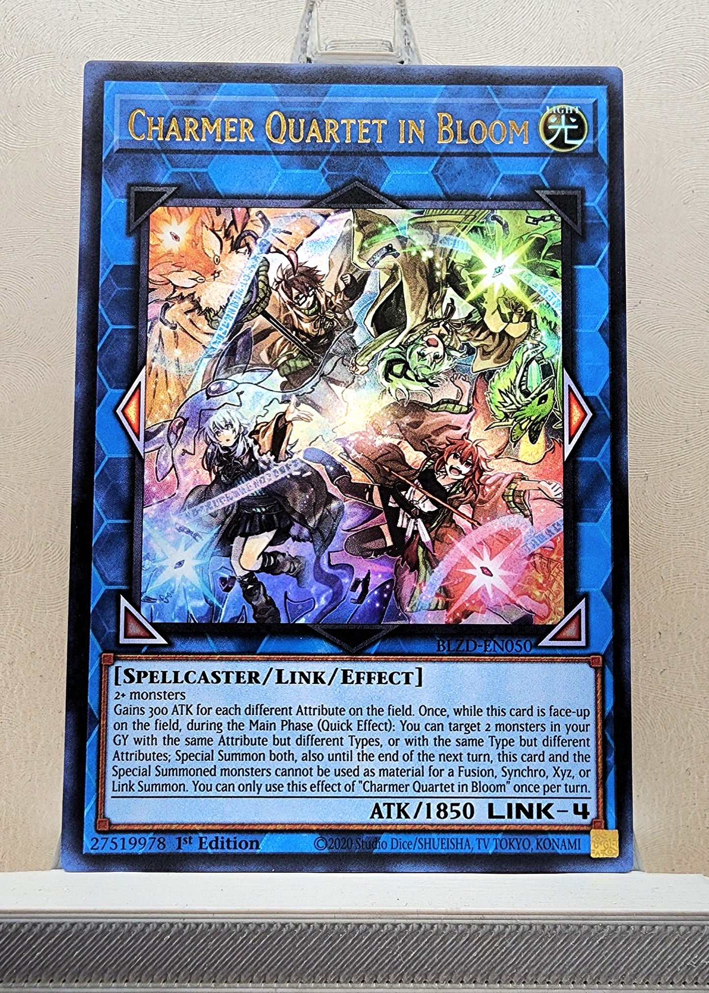 Yugioh! 1x Charmer Quartet in Bloom (BLZD - Ultra Rare) 1st Edition