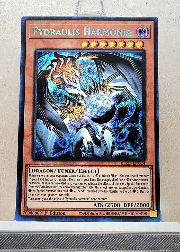 Yugioh! 1x Fydraulis Harmonia (BLZD - Secret Rare) 1st Edition