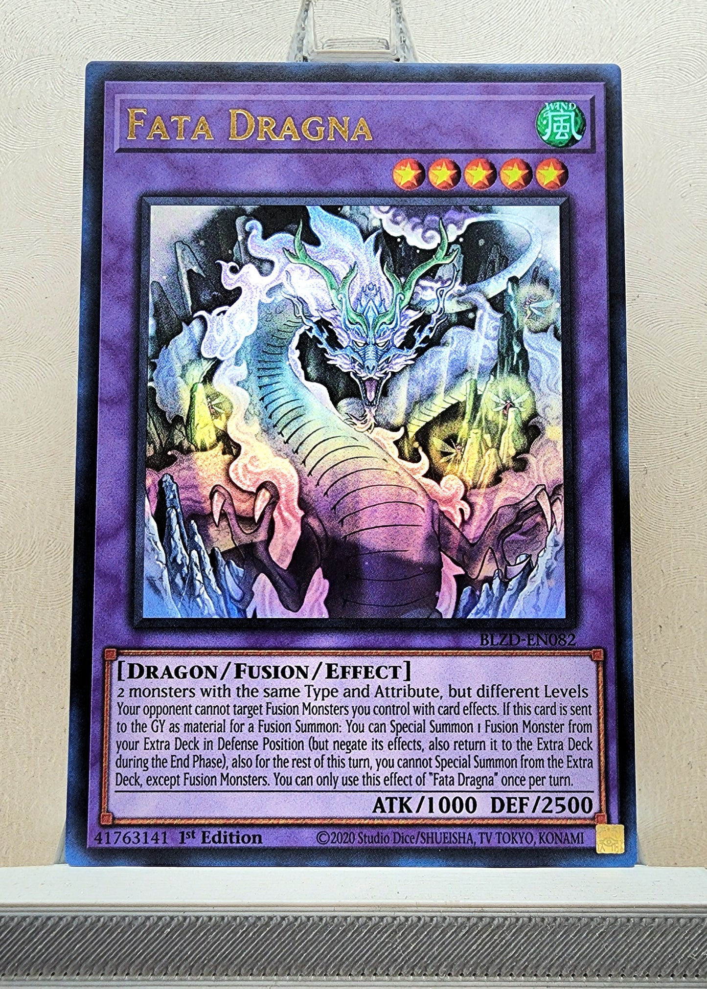 Yugioh! 1x Fata Dragna (BLZD - Ultra Rare) 1st Edition