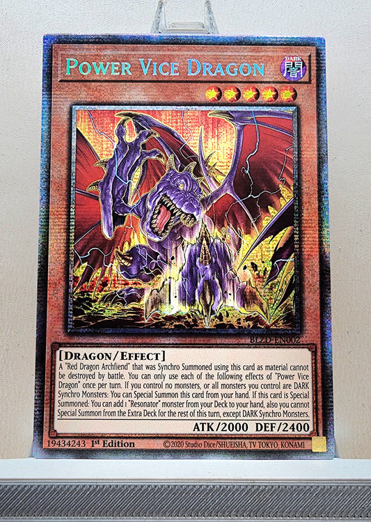 Yugioh! 1x Power Vice Dragon (BLZD - Starlight Rare) 1st Edition
